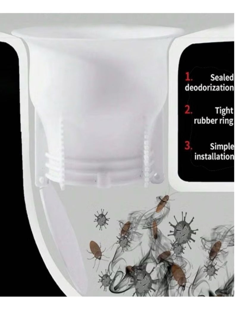 جامبو 3 قطع سدادة كرسي حمام عربي ارضي ، رداد كرسي الحمام ، سداده مرحاض كرسي عربي ، للحمام ، للمرحاض تمنع انتشار الروائح ، ومظهر افضل - Image 5